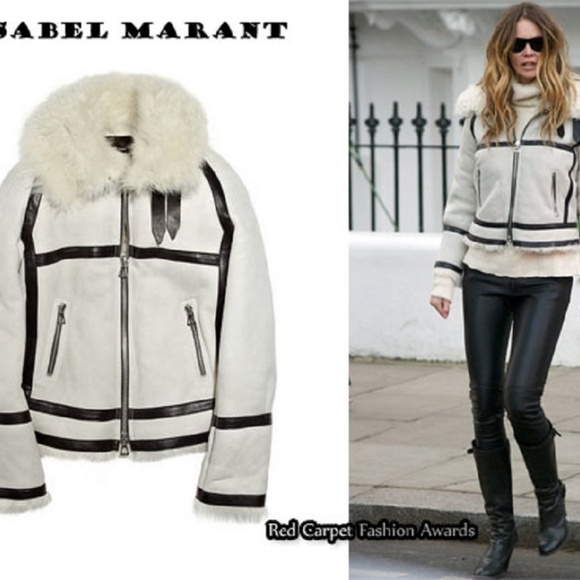 Runway Isabel Marant Micha Suede Shearling - Picture 2 of 8